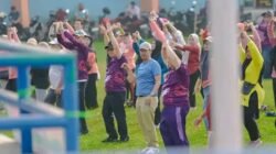 Semarak Peringatan Hari (HAORNAS) Ke-43 Tahun 2026 Senam Bersama Di Tugumulyo 