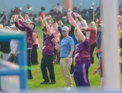 Semarak Peringatan Hari (HAORNAS) Ke-43 Tahun 2026 Senam Bersama Di Tugumulyo 