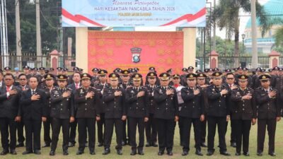 Pimpin Upacara Hari Kesaktian Pancasila, Wakapolres Musi Rawas: Teguhkan Semangat Persatuan Bangsa